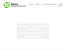 Tablet Screenshot of hillsconstructioninc.com